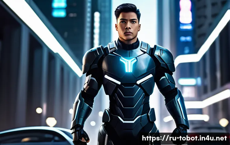 또봇 각 캐릭터의 명대사 - A confident and courageous young male leader character standing proudly in a futuristic cityscape, w...